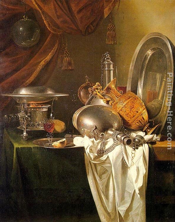 Willem Kalf Still Life with Chafing Dish